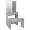 SCHMINKTISCH Dugan 60/40/140 cm - Schieferfarben, Holzwerkstoff (60/140/40cm) - Nettlife