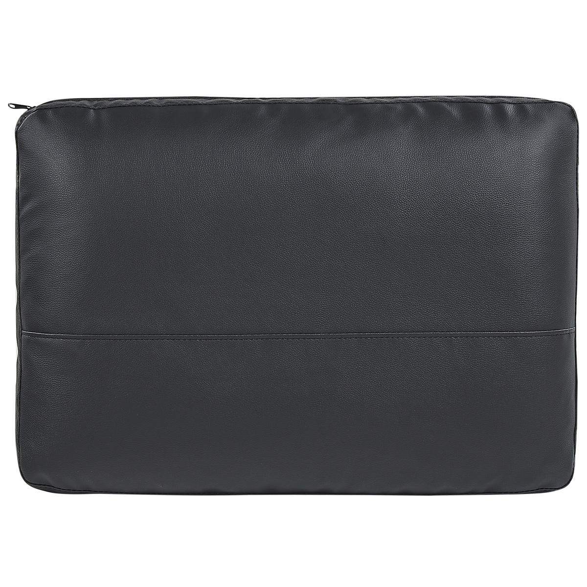 3-SITZER-SOFA Kunstleder schwarz Sovik - Schwarz, Kunststoff/Textil (215/72/87cm) - Beliani