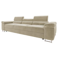 SOFA Torezio 3 - Beige, Holz/Textil (263/90/102cm) - MIRJAN24