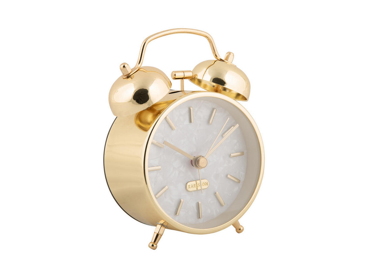 WECKER Pearl Glow 8/8/12 cm - Goldfarben, Metall (8/12/8cm) - Karlsson