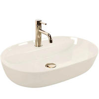 AUFSATZWASCHBECKEN Rea Aura 61 Ecru Shiny - Ecru, Keramik (41/13/61cm) - REA