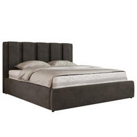 POLSTERBETT SAVINO CLASSIC 160/200 - Dunkelgrau Velvet - Schaum-Matratze - Dunkelgrau, Textil (160/200cm) - MKS