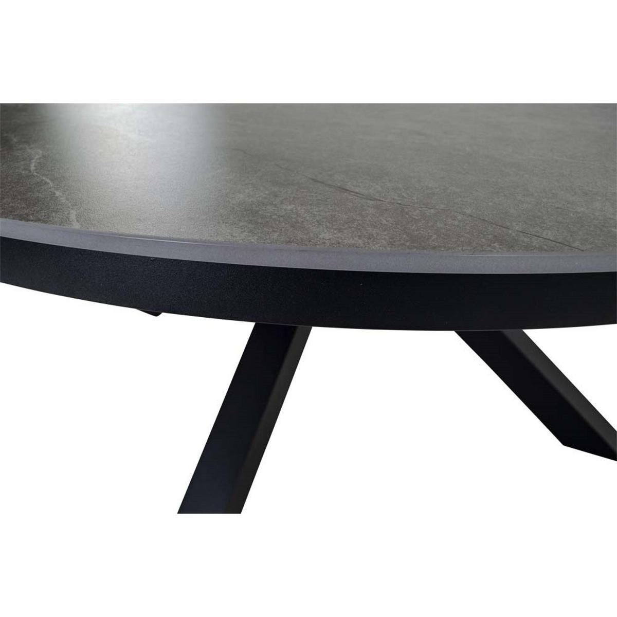 GARTENTISCH Davos - Grau - 158/158/74 cm - Grau, Metall (158/158/74cm) - Lesli Living