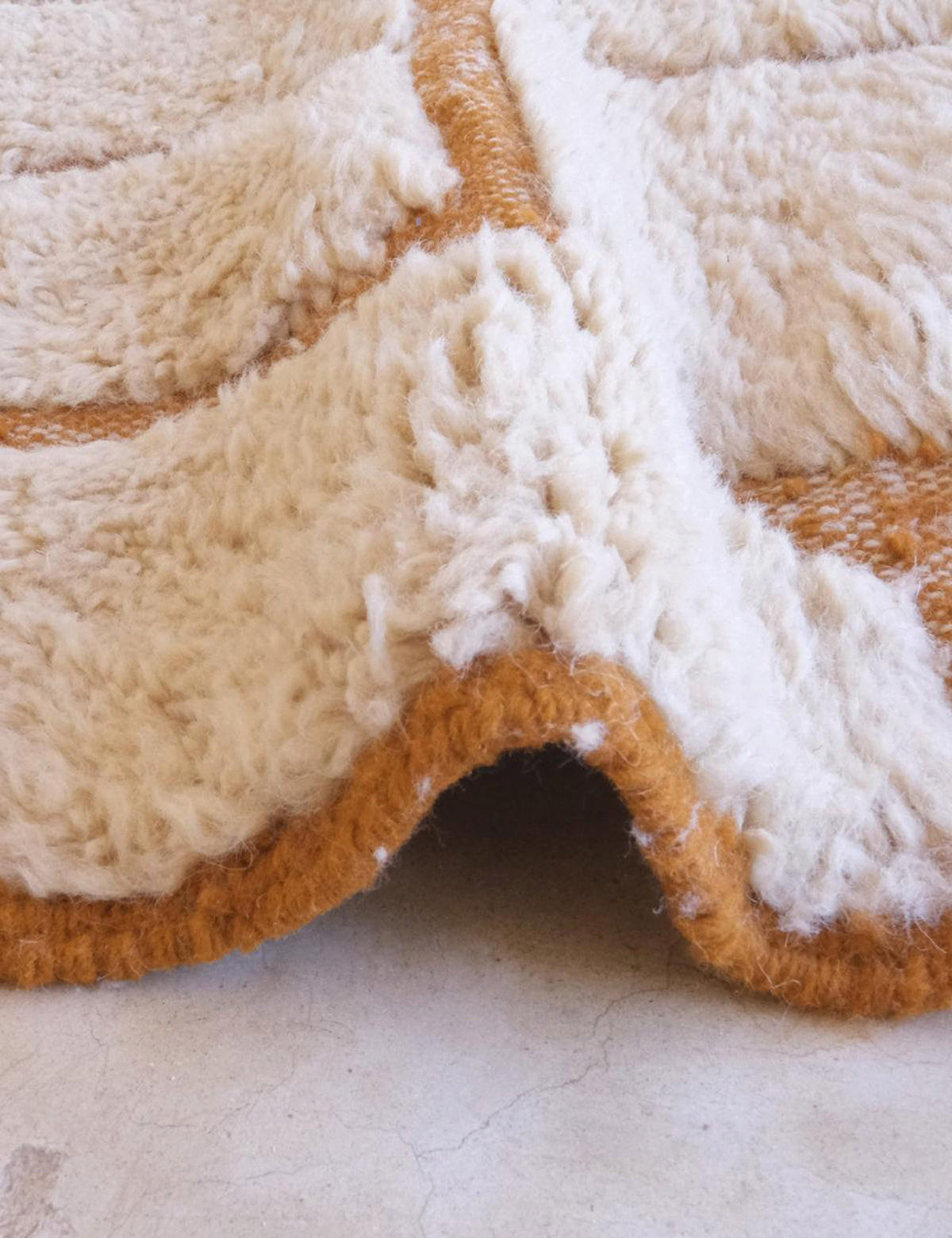 BERBERTEPPICH modern mit Reliefeffekt aus reiner Wolle 80x 240 cm - Braun, Naturmaterialien (80/240cm) - AFK Living