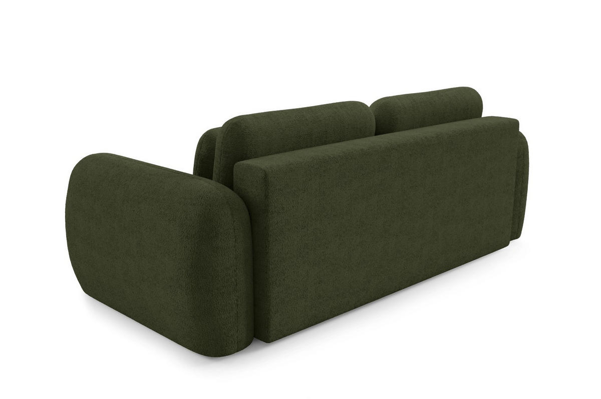 SCHLAFSOFA mit Bettkasten Premium Grün - Schwarz/Grün, Holz/Holzwerkstoff (266/95/110cm) - Furnisell