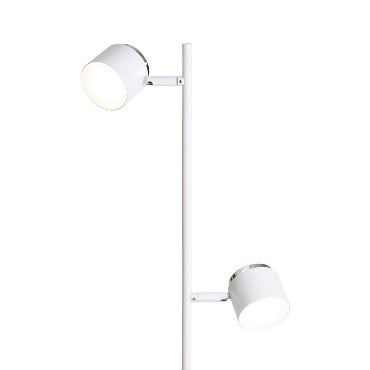 STEHLEUCHTE NOVA II Weiß Chrom 5 W - Weiß, Metall (21/21/145cm) - Rendl