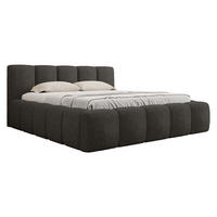 POLSTERBETT Kevson Boucle - Dunkelgrau, Holzwerkstoff/Textil (180/200cm) - MIRJAN24