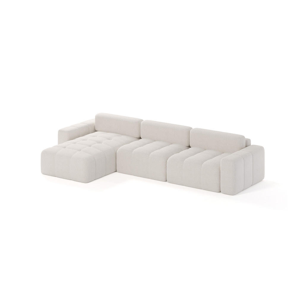 Thumbnail - Fedve Ecksofa, Weiß, Textil, L-Form,L-Form, 346x185 cm, Wohnzimmer, Sofas & Couches, Wohnlandschaften, Ecksofas