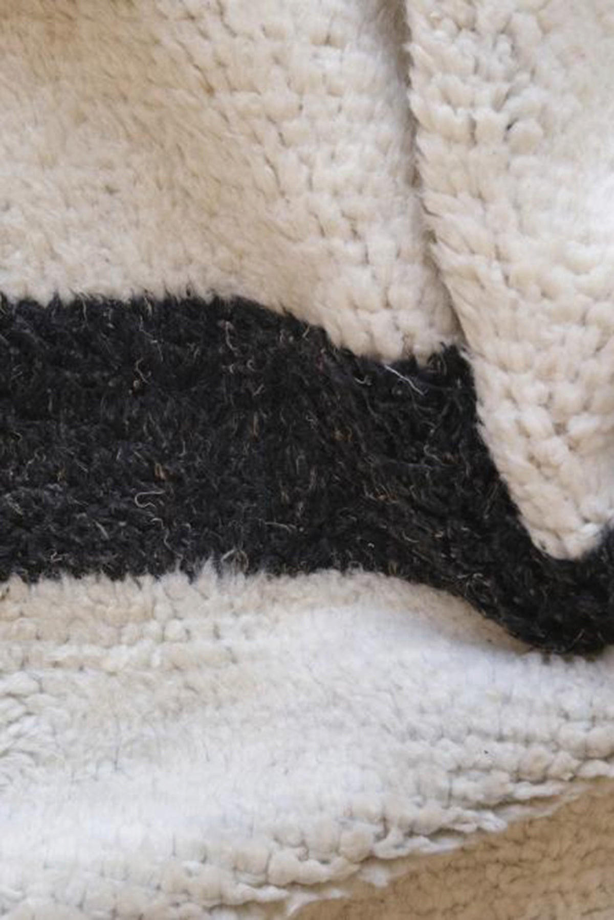 BERBERTEPPICH aus reiner Wolle 141x 240 cm - Weiß, Naturmaterialien (141/240cm) - AFK Living