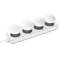 LED-PILZLEUCHTE Mushroom Lounge Lights 6 cm 4er-Set grau - Dunkelgrau, Kunststoff (6/6/6cm) - Northpoint