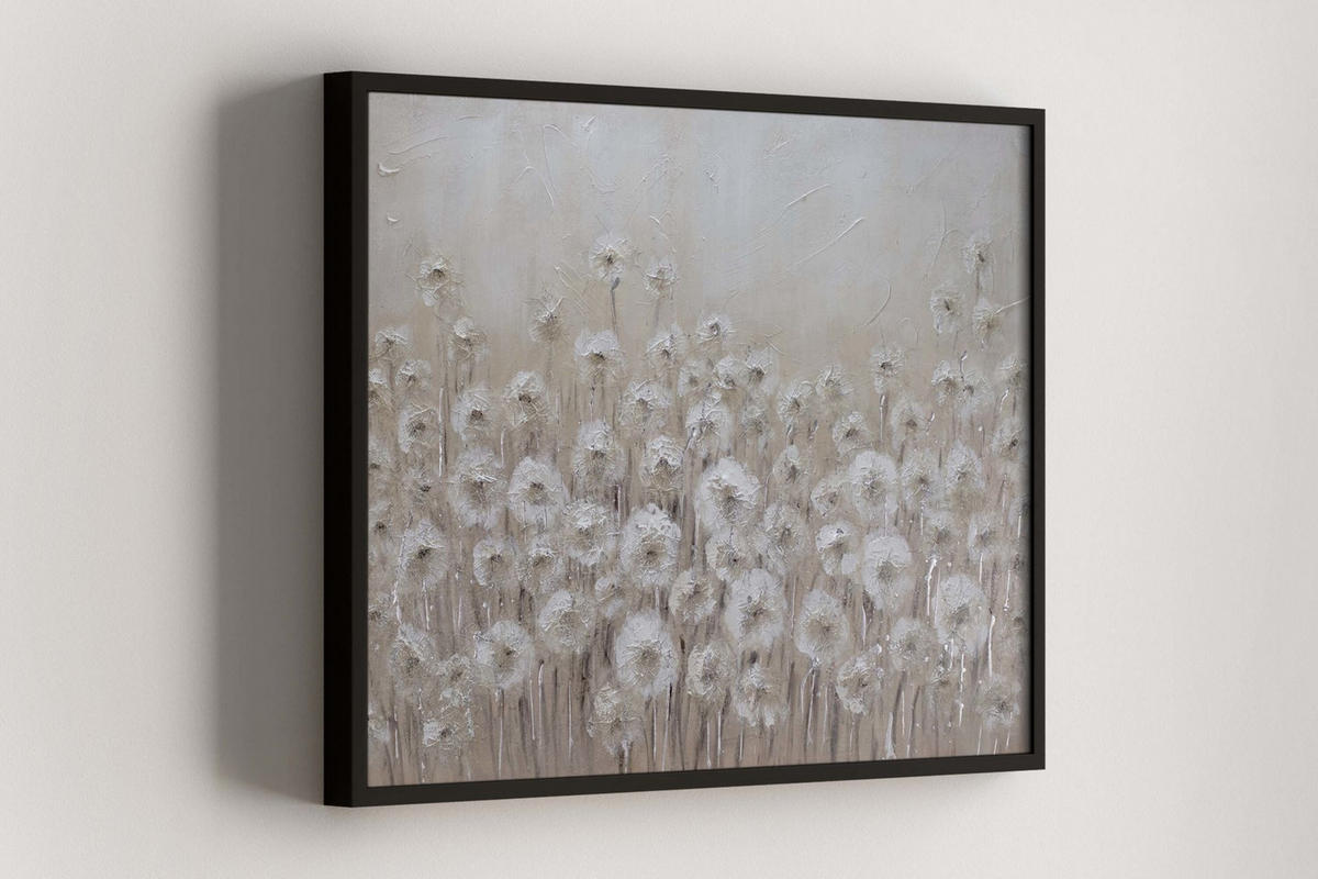 ACRYLBILD HANDGEMALT 100/75 cm - Beige, Holz/Textil (100/75cm) - KUNSTLOFT