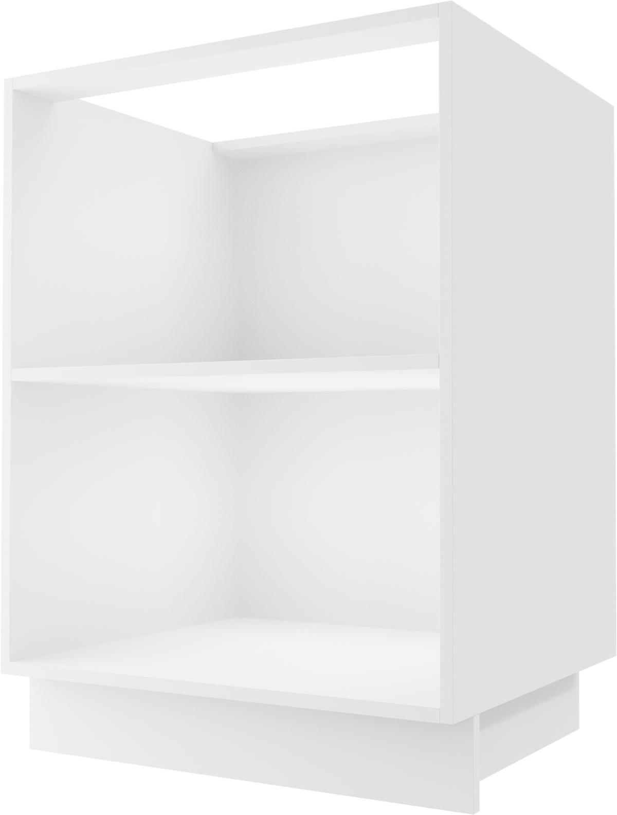KÜCHENUNTERSCHRANK Bonn D1D/60 Graphit Matt / Weiß Matt 60 / 50 / 82cm - Graphitfarben/Weiß, Holz/Holzwerkstoff (60/82/50cm) - Feldmann-Wohnen