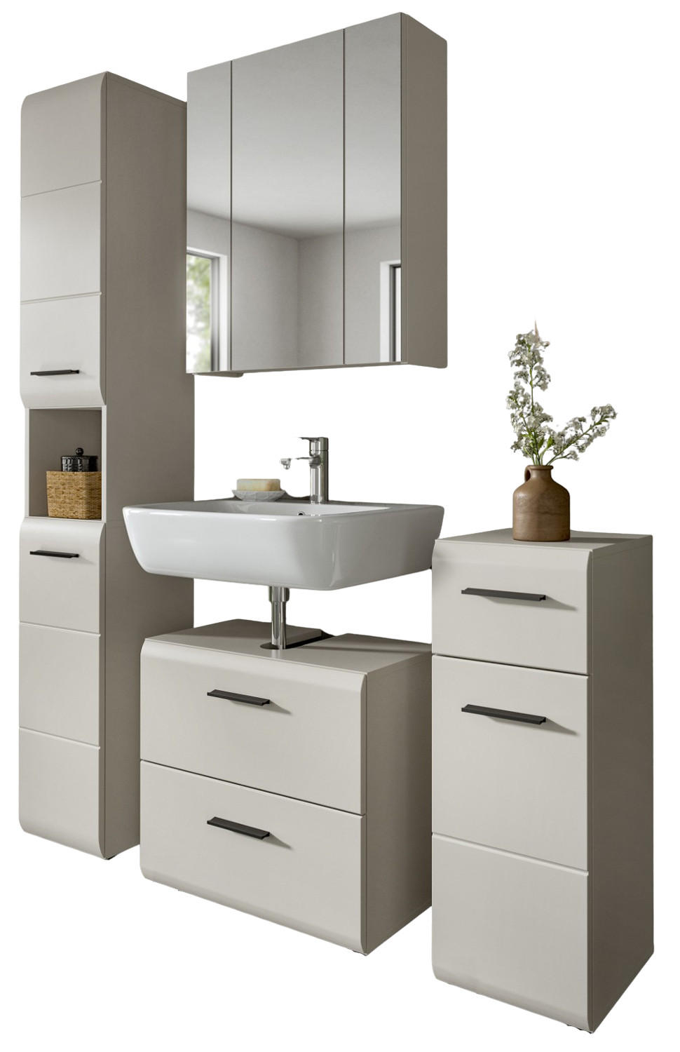 Inn.Furn Badmöbel-Set Kaschmir 150x185x30 cm