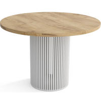 TISCH Weiss DIEGO Ausziehbar - Eichefarben/Weiß, Holzwerkstoff (100/48/77cm) - Sepro Meble