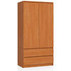 KLEIDERSCHRANK Erlefarben 180x51x90 cm - Erlefarben, Holzwerkstoff (180/180/51cm) - Akord