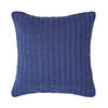 KISSENHÜLLE Zopfmuster 45/45 cm - Dunkelblau, Textil (45/45cm) - Homescapes