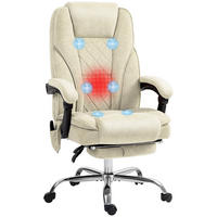 CHEFSESSEL DE-11727 mit Massage- & Heizfunktion Beige - Beige, Textil (72/119/67cm) - ComfortXL