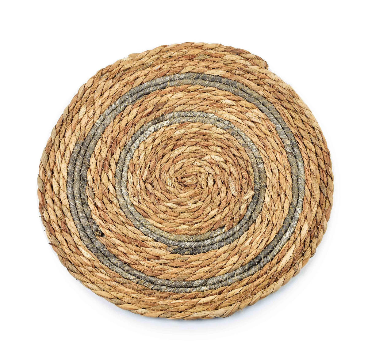 TISCHSET Bali Grau 38/38/0.5 cm Naturmaterial - Grau, Naturmaterialien (38/38/0.5cm) - Mondex