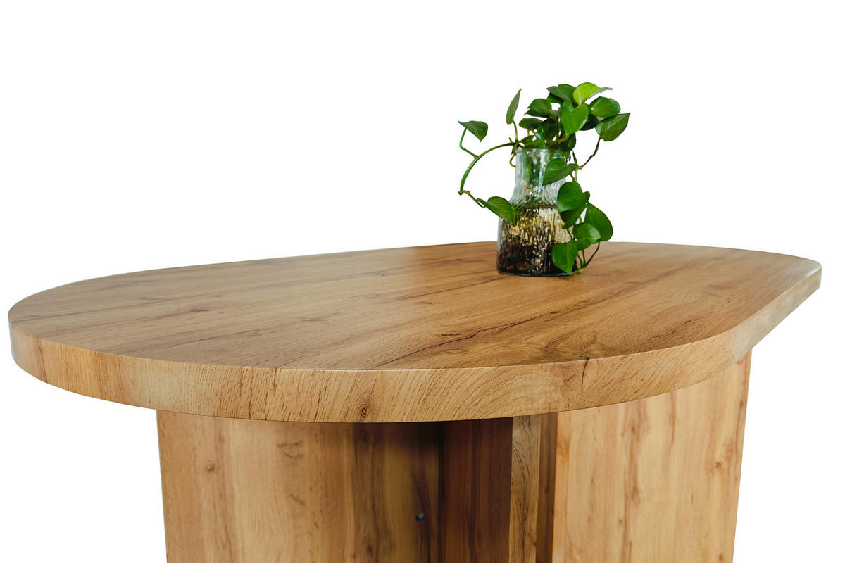 ESSTISCH OVI - Eichefarben/Beige, Holz (90/160/75cm) - SAM