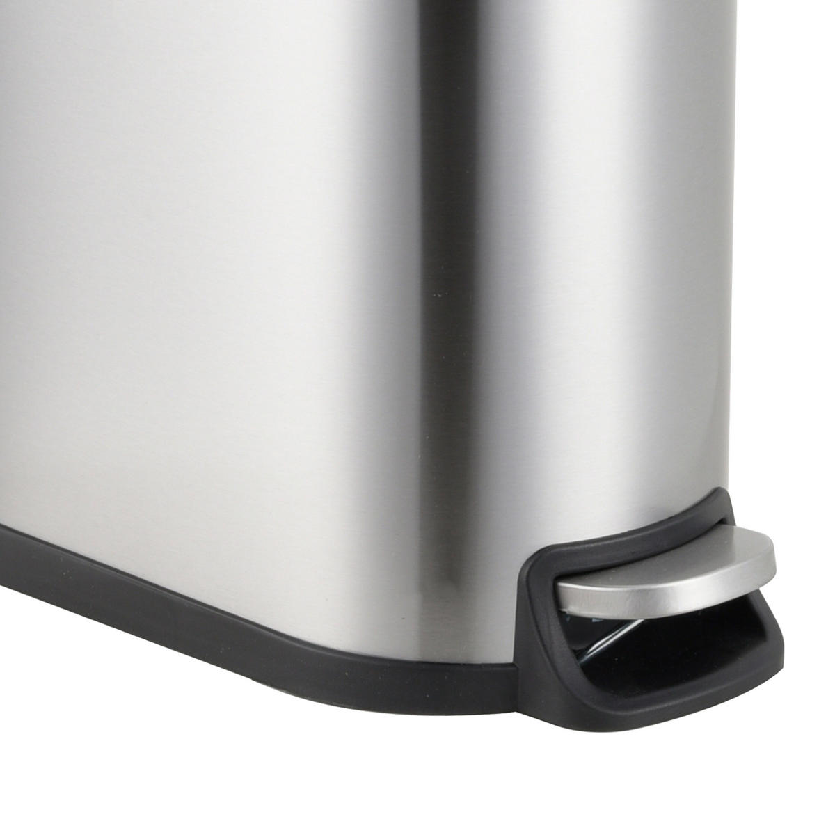 MÜLLEIMER - Silberfarben, Kunststoff/Metall (18.5/39/39cm) - Relaxdays