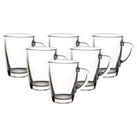 KAFFEEBECHER TEEBECHER Nordic transparent 300 ml 6er Set - Transparent, Glas (0.3L) - Van Well