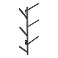 KLEIDERABLAGE Kliv Schwarz - Schwarz, Metall (25/55/8cm) - LOFT42