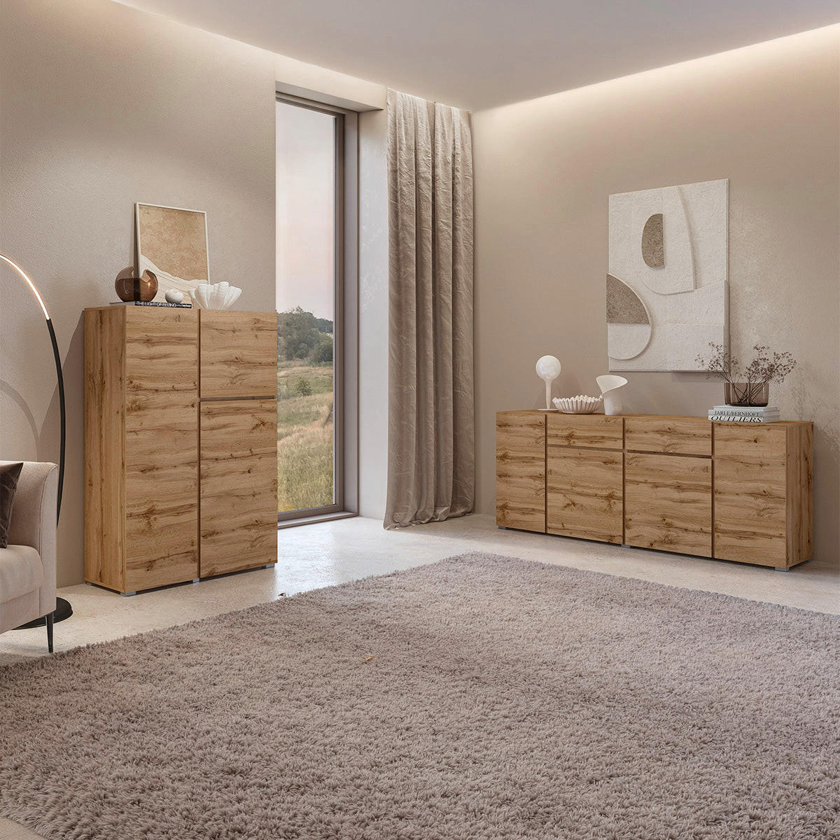 SIDEBOARD Maxis Holz - Braun, Holzwerkstoff (195/78/40cm) - Petits-meubles