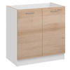 SPÜLENSCHRANK D80 ZL eiche - Eiche Artisan, Holzwerkstoff (80/82/44cm) - roe furniture