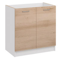 SPÜLENSCHRANK D80 ZL eiche - Eiche Artisan, Holzwerkstoff (80/82/44cm) - roe furniture