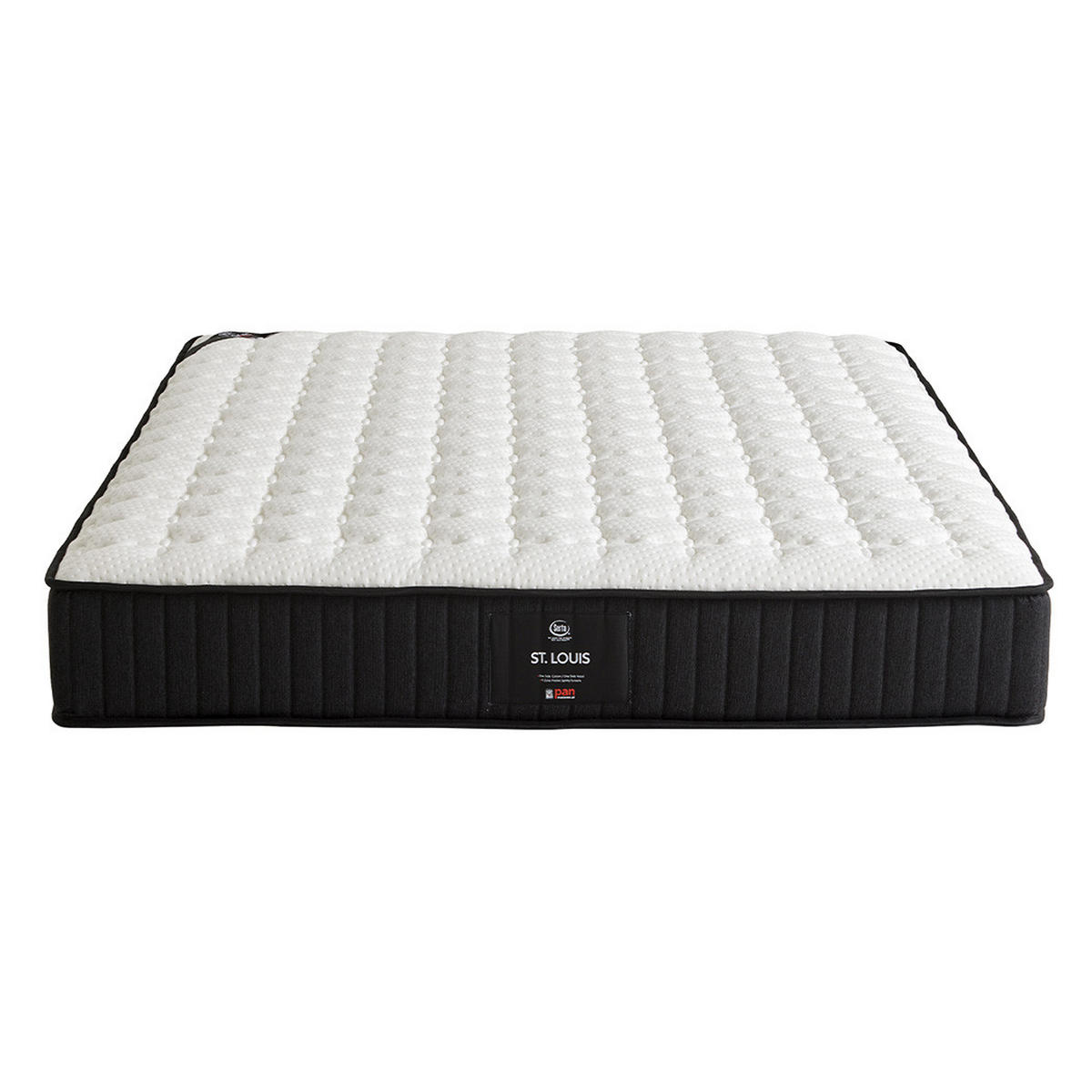 HYBRIDMATRATZE St. Louis - Weiß, Textil (120/200cm) - Mr Mattress