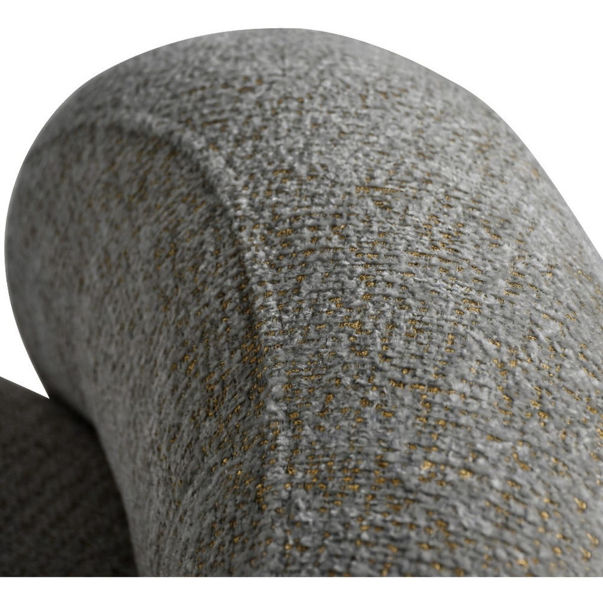 SESSEL Mao, Drehsessel mit runder Form, Hellgrau, Chenille-Stoff - Hellgrau, Textil (99/82/91cm) - Beautysofa