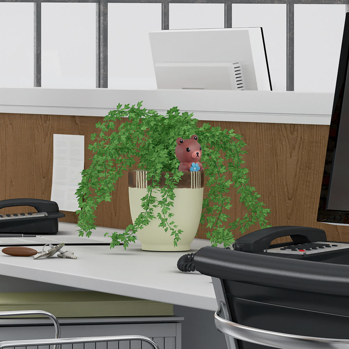 4XTONKEGEL - Multicolor, Keramik (6/16.5/5.5cm) - Relaxdays