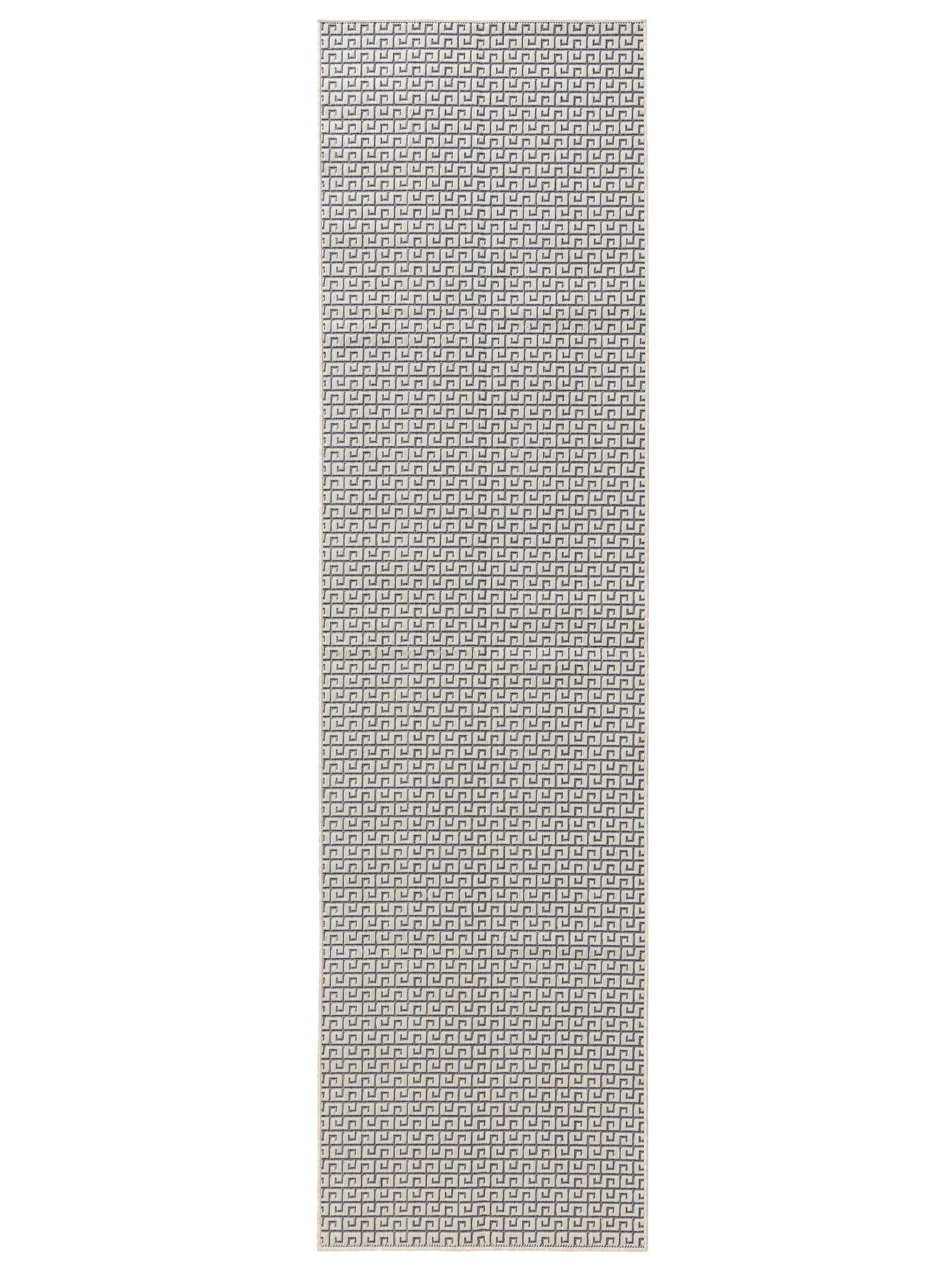 OUTDOORTEPPICH Lou Weiß 70x200 cm - Weiß, Kunststoff (70/200cm) - benuta