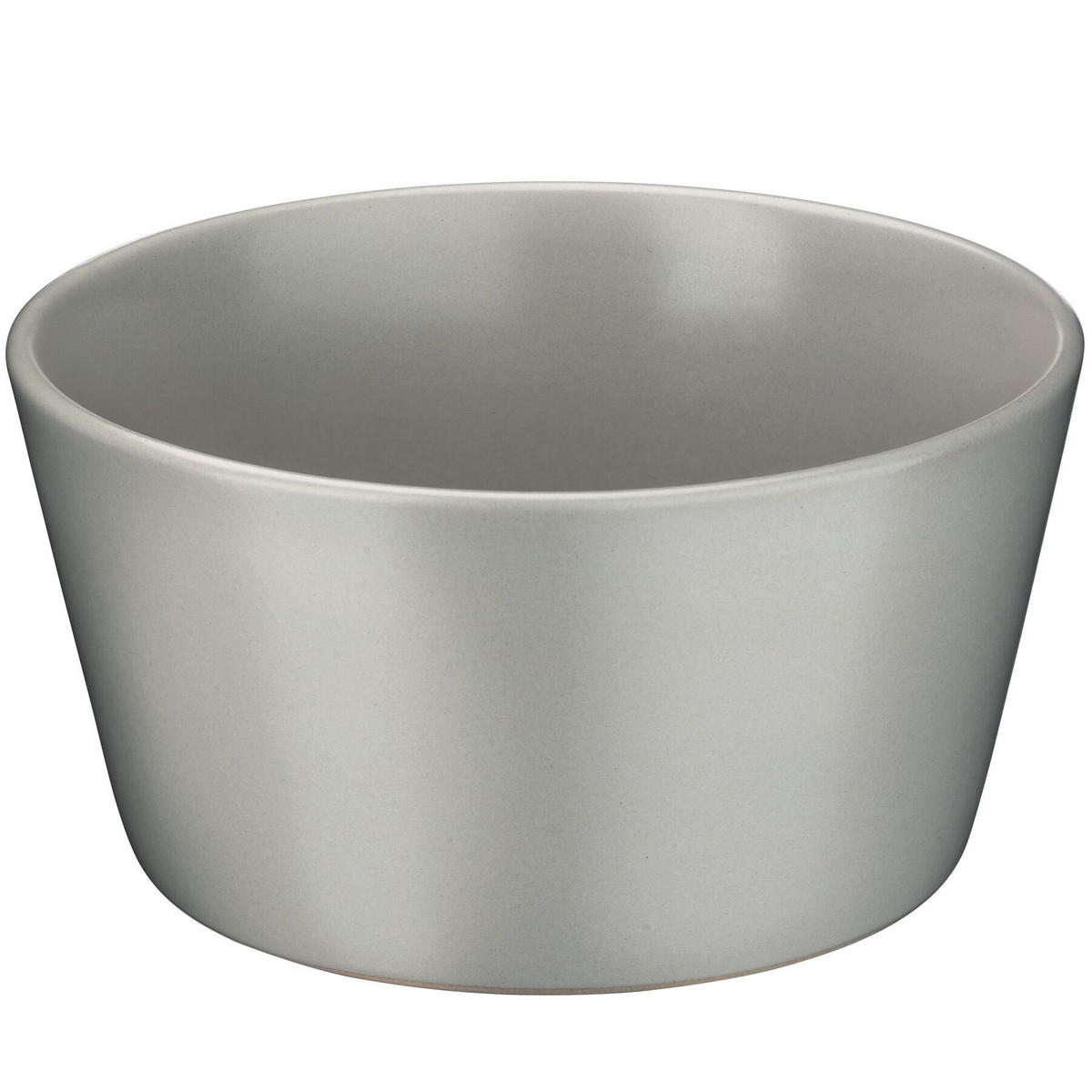 KOMBISERVICE Una,ineinander stapelbar,grau - Grau, Keramik (26/2.3/26cm) - tectake