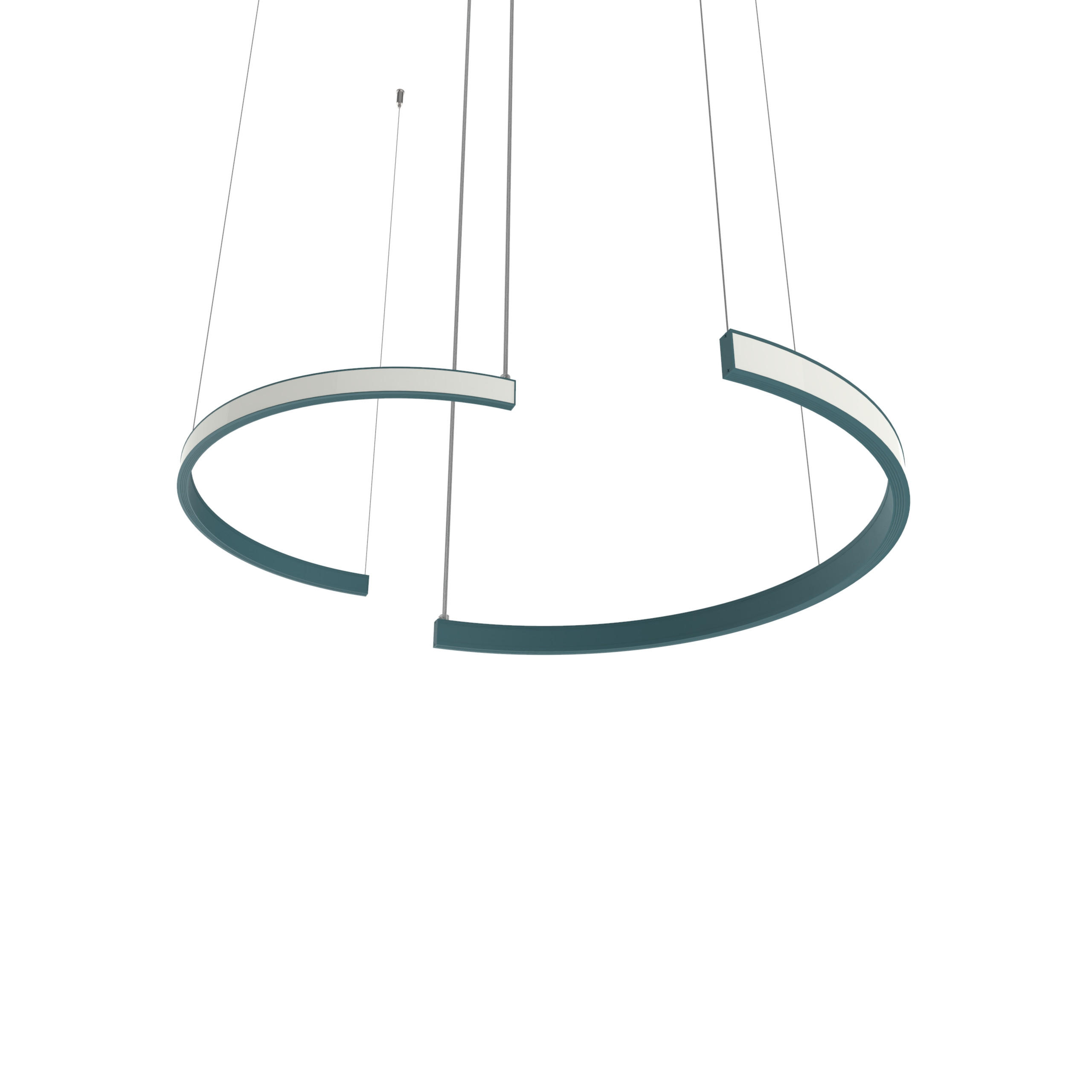 Lumicom Led-Hängeleuchte Blau 62x120x3.1 cm