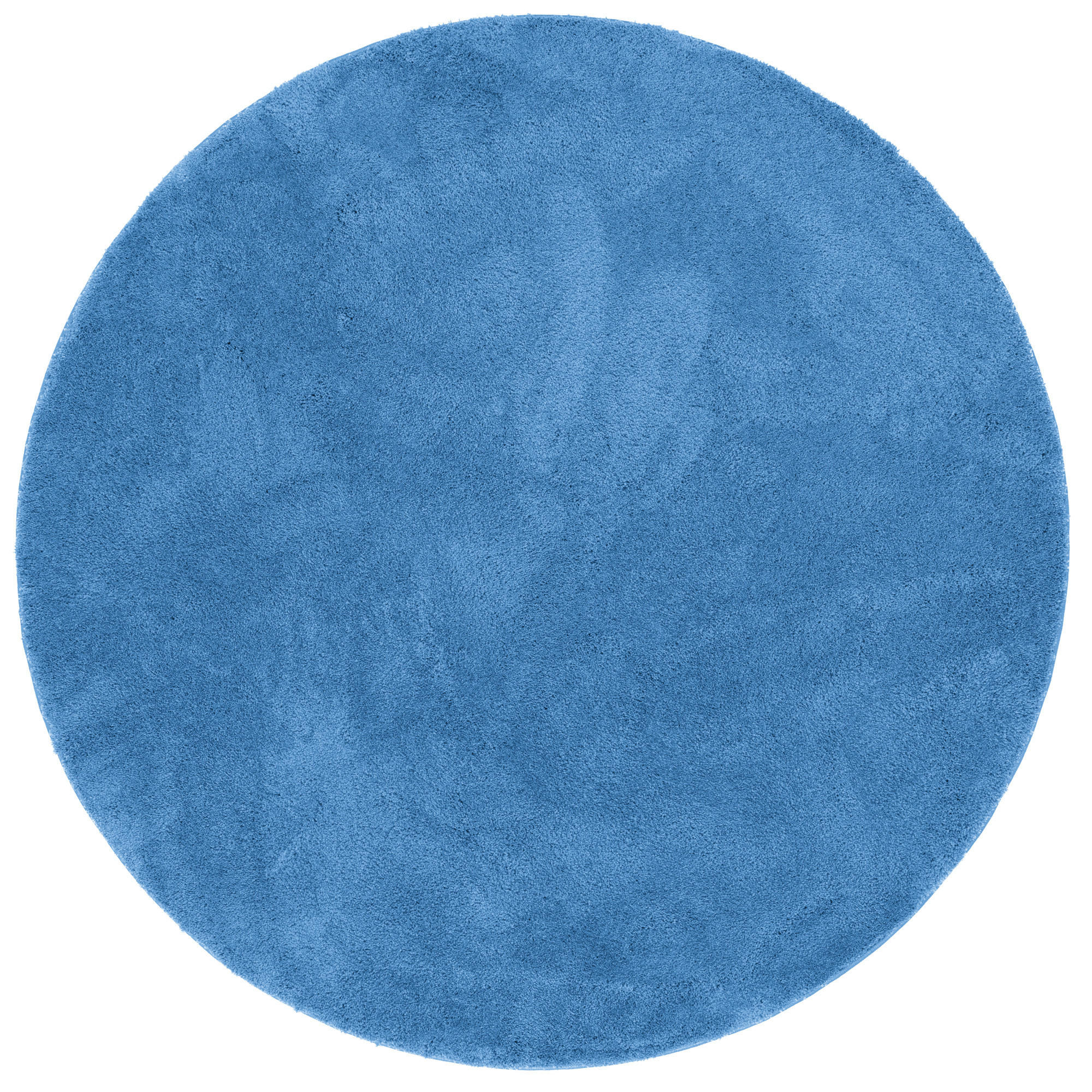 SUPER SOFT KINDER HOCHFLOR TEPPICH SILKY KIDS RUND - Blau, Textil (200/200cm) - Pergamon
