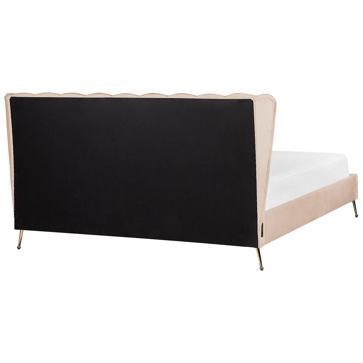 POLSTERBETT 180/200cm Beige Miribel - Beige, Textil (180/200cm) - Beliani