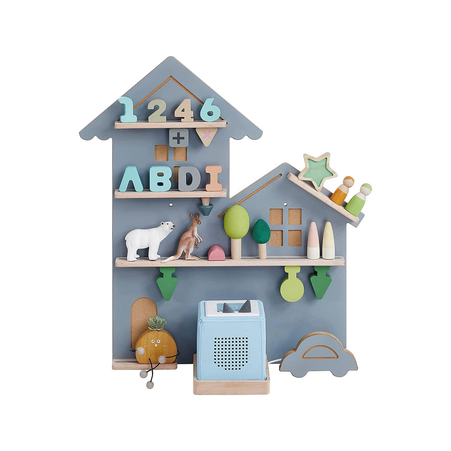 WANDREGAL CONAKRY - Grau, Holzwerkstoff (55.6/59.7/18cm) - Hansiro