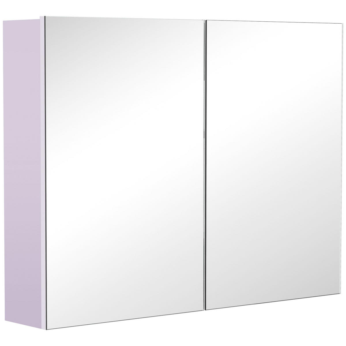 SPIEGELSCHRANK Weiß 60/15/76 cm - Grau, Holz (80/15/15cm) - PANGIVO
