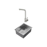 SPÜLE - 55 cm x 45 cm - metall - grau Soela - Grau, Metall (55/22/45cm) - Vente-Unique