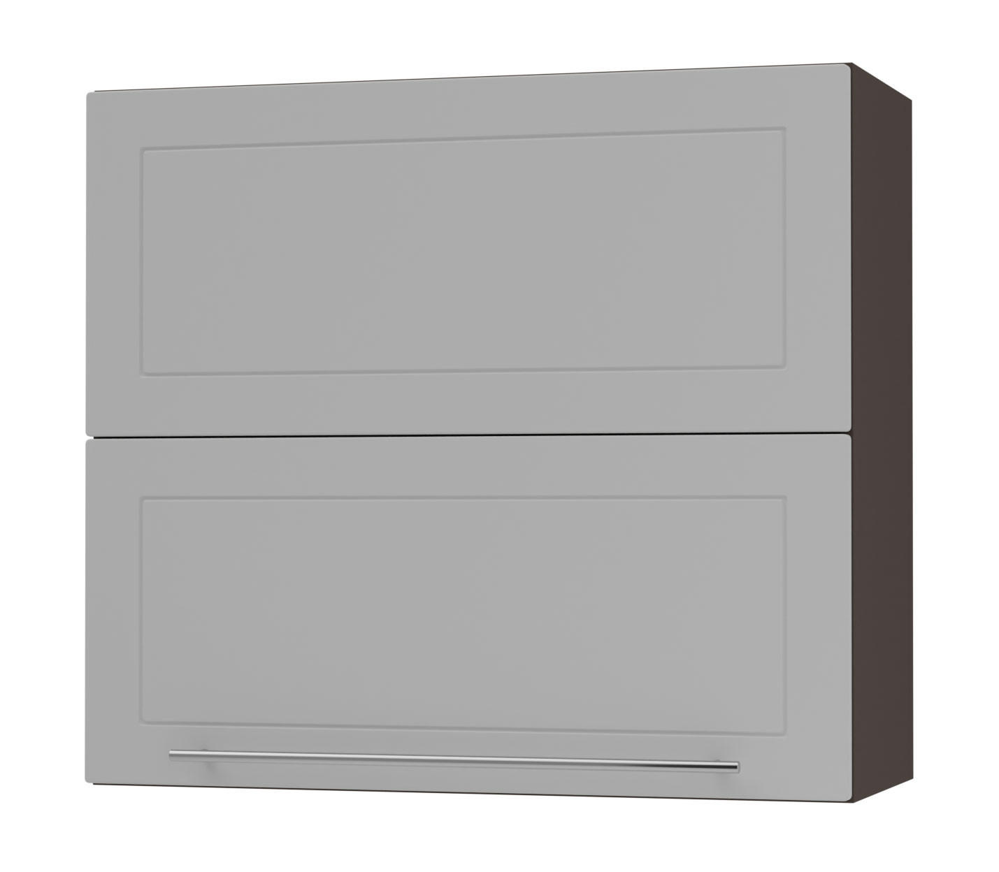 KÜCHENHÄNGESCHRANK Kvantum W8B/80 Dust Grey Matt / Lava Matt 80 / 32,5 / 72cm - Dunkelgrau/Grau, Holz/Holzwerkstoff (80/72/32.5cm) - Feldmann-Wohnen
