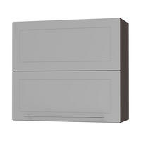 KÜCHENHÄNGESCHRANK Kvantum W8B/80 Dust Grey Matt / Lava Matt 80 / 32,5 / 72cm - Dunkelgrau/Grau, Holz/Holzwerkstoff (80/72/32.5cm) - Feldmann-Wohnen