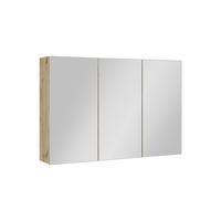 KOPALNIŠKA OMARICA Z OGLEDALOM Lavia, Obrtniški hrast, 90 x 60.2 cm - hrast artisan, leseni material (90/170/17cm) - Vicco