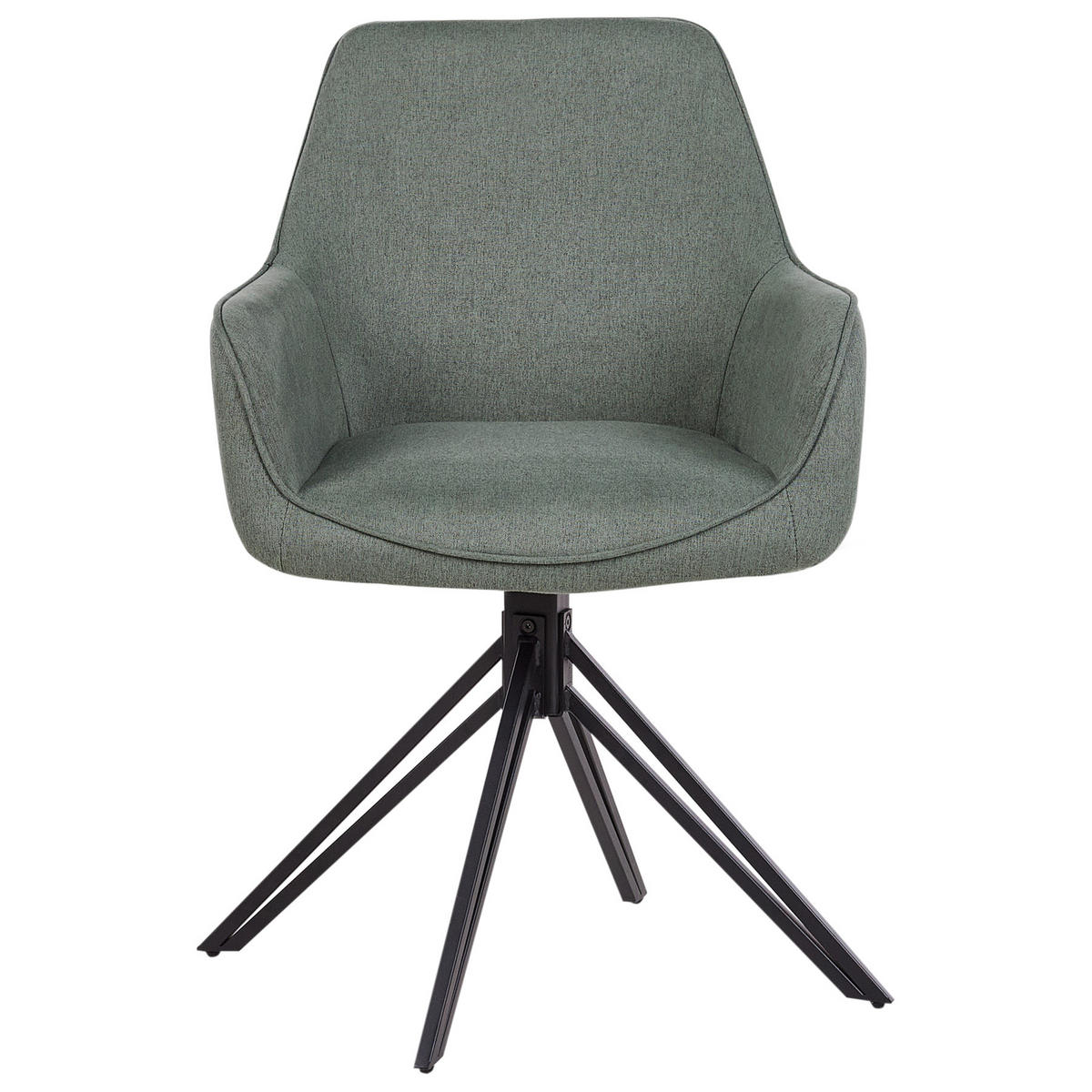ÉTKEZŐSZÉK 2 darabos Szett Sötétzöld Jodar - fekete/sötétzöld, textil (56/83/60cm) - Beliani