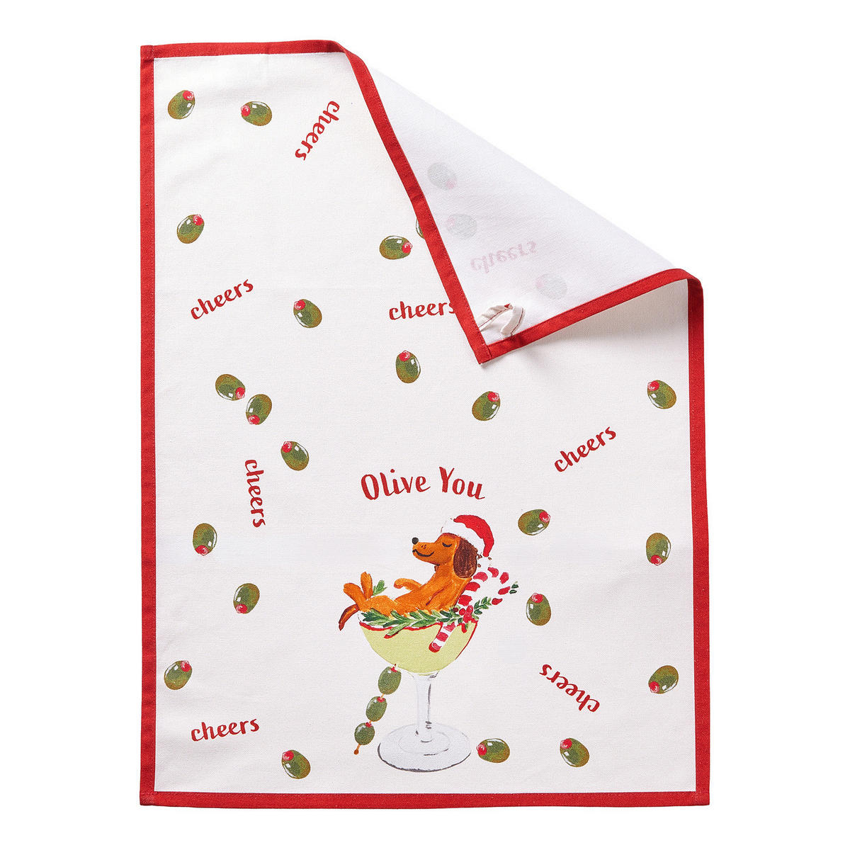 GESCHIRRTUCH Dirty Martini - Multicolor, Textil (38/54cm) - Butlers