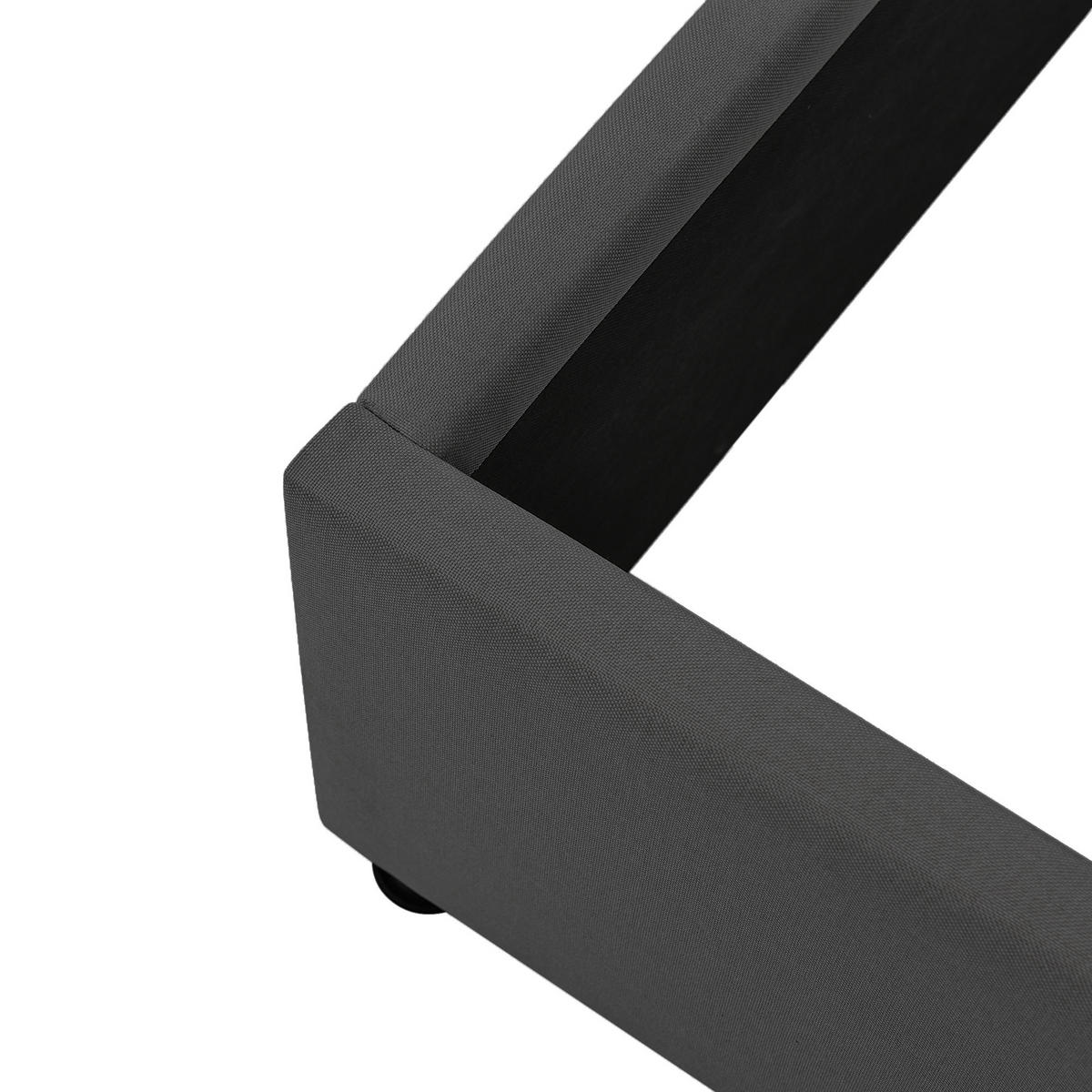 STAURAUMBETT 180/200 cm DE-00267, in Grau, Lattenrost - Grau, Metall (180/200cm) - ComfortXL