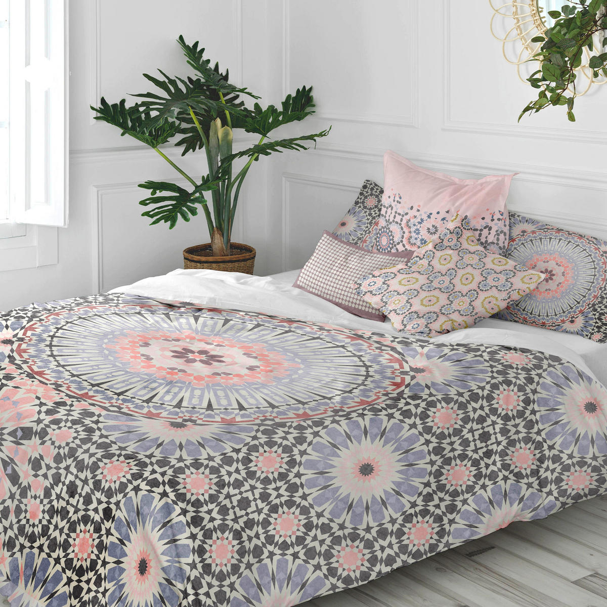 BETTBEZUG bohemia 135/140x200 cm (standardgrösse) mehrfarbig - Multicolor, Textil (140/200cm) - Happy Friday
