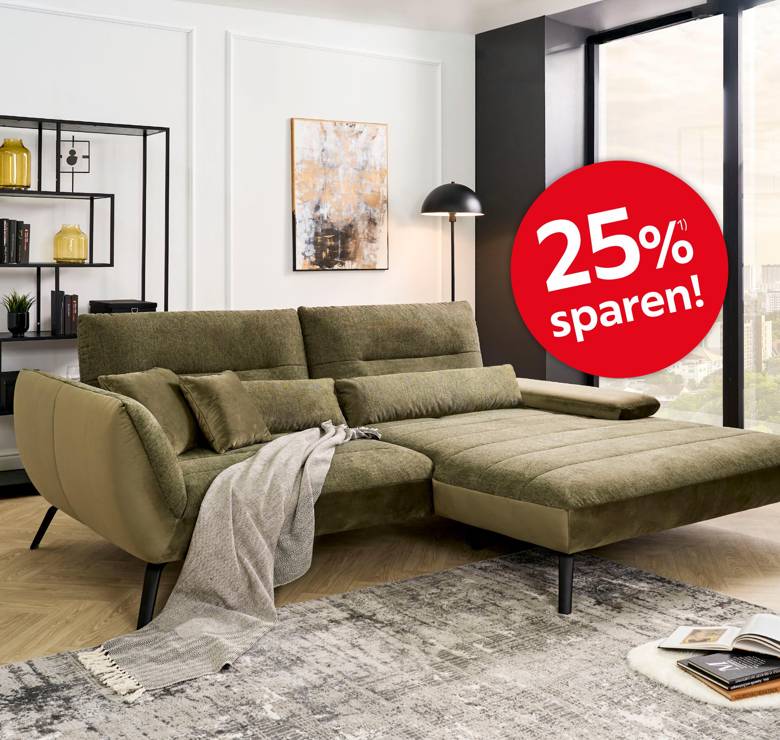 Wohnzimmer mit 25% Bubble