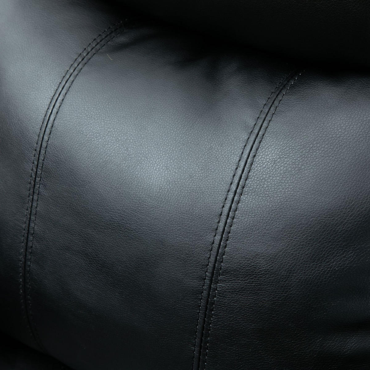 RELAXSESSEL DE-15442 elektrisch verstellbar mit Aufstehhilfe Schwarz - Schwarz, Leder (76/105/90cm) - ComfortXL