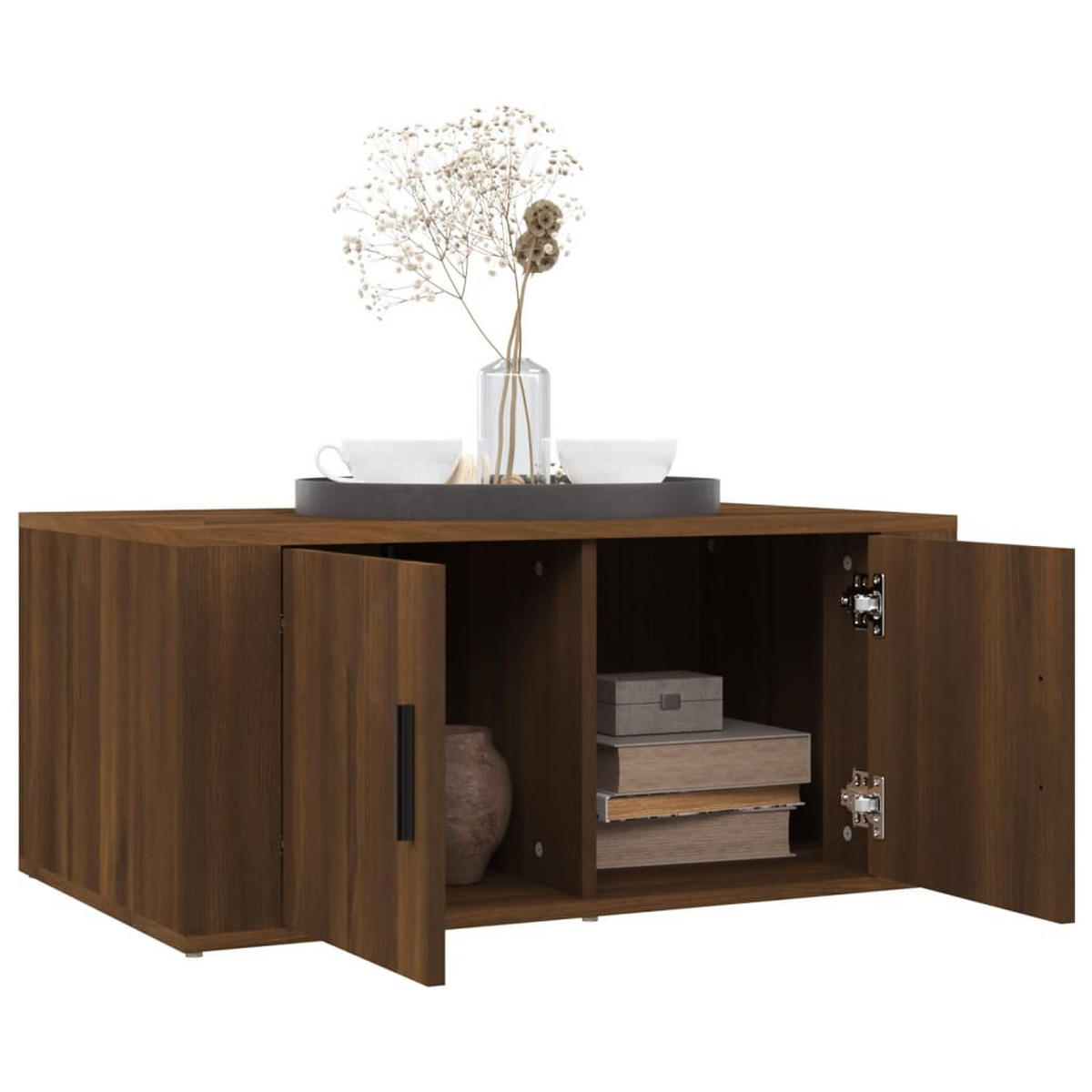 COUCHTISCH Braun Eichen-Optik 80x50x36 cm Holzwerkstoff - Braun, Holzwerkstoff (80/50/36cm) - furnicato